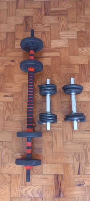 Halteres+Barra+Conjunto de Corda
