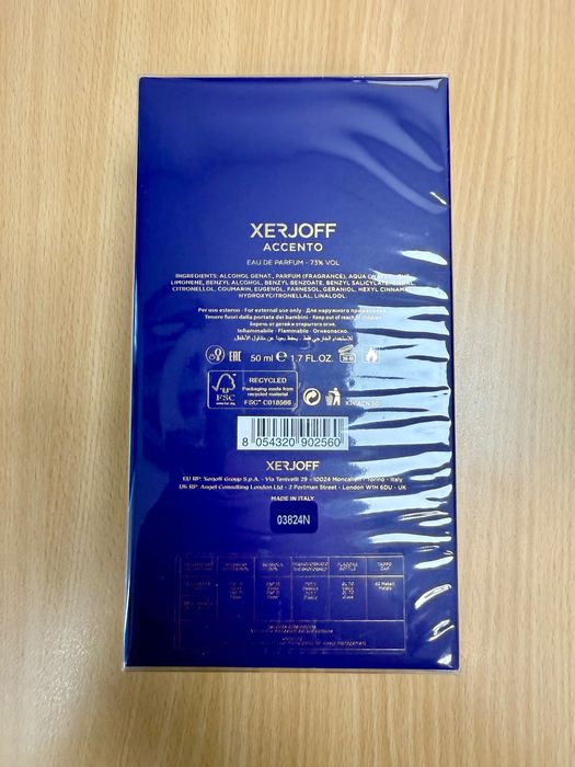 Nowe perfumy Xerjoff Accento 50 ml unisex 1/2 ceny