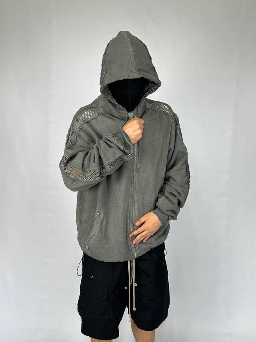 Худі Thug Club zip hoodie худи зипка y2k archive серая сіра зіпка