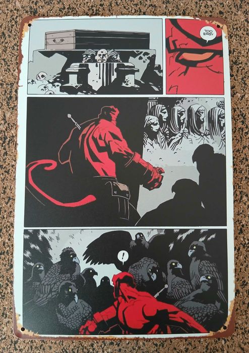 Poster - Hellboy Página de BD (metal 20x30 cm)