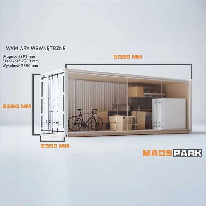 Wynajem BOX kontener MAGAZYN samoobsługowy 33m3 Białystok self storage