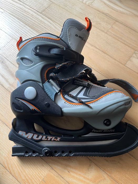 łyży hokejowe dla chłopca rozm.31-33+ buty narciarskie gratis