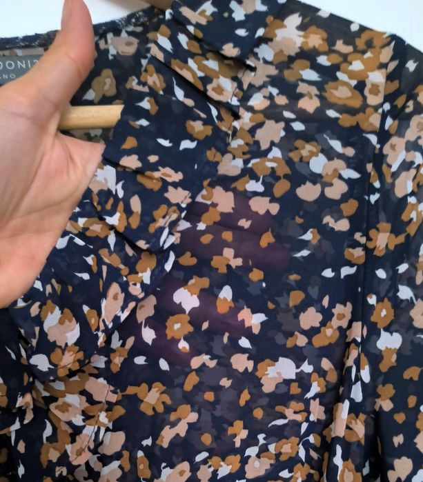 Śliczna włoska zwiewna sukienka maxi, Milano, S (36) / XS (34)