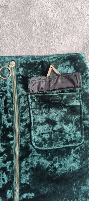 Spódnica S butelkowa zieleń