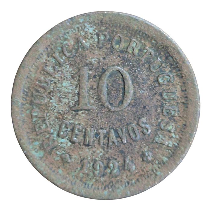 Portugal. Moeda 10 centavos 1924