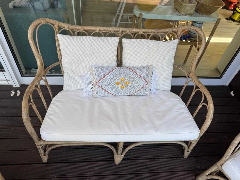 Conjunto jardim em bambu