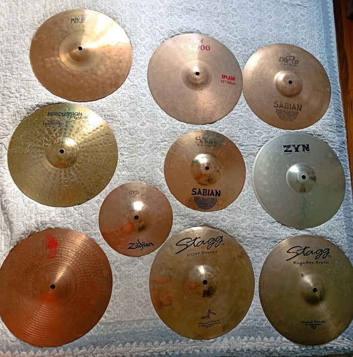 Тарелки  Zildjian, Paiste, ZYN, Sabian.