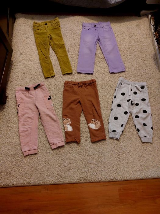 Paka ubranek dziewczynka r.92/98 duzo kurtki bluzy spodnie akcesoria