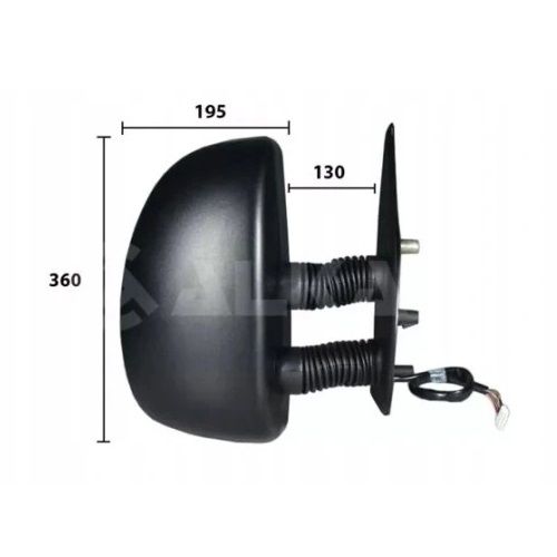Lusterko Długie Prawe Elektryczne Długie Fiat Ducato Boxer Jumper 1998-2006 - 5702527-E