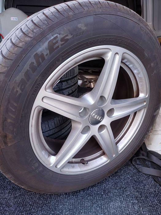 Jantes Audi 16" 5×112 originais c/pneus novos