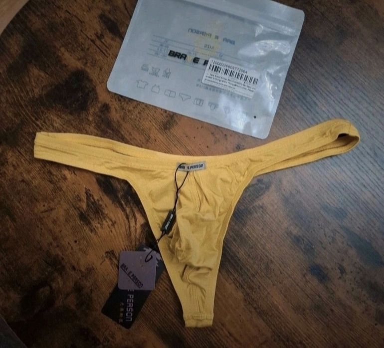 Slipy męskie, stringi Brave Person roz. XL