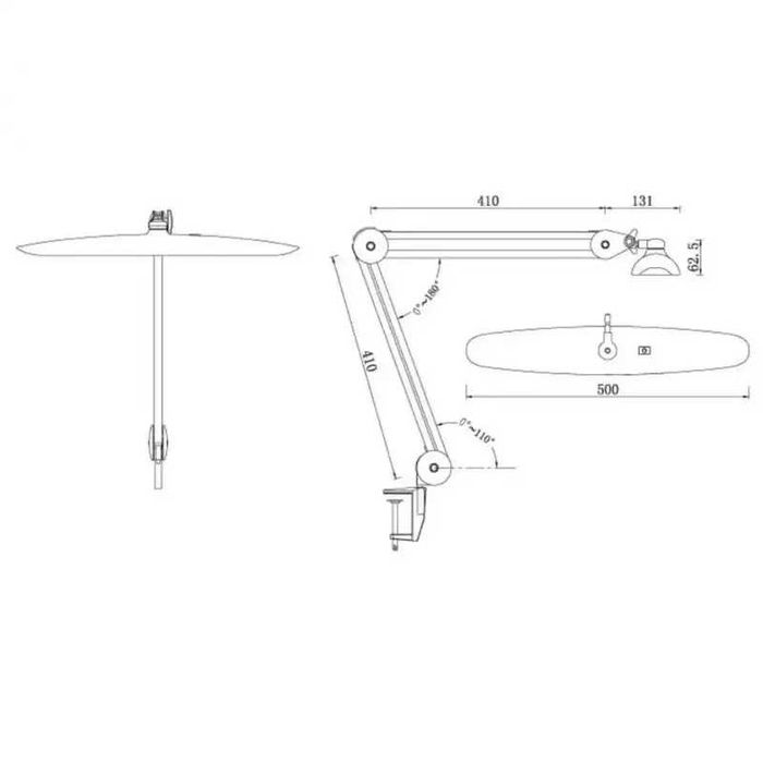 Лампа безтіньова для майстрів, 18w Shadowless Lamp 9501