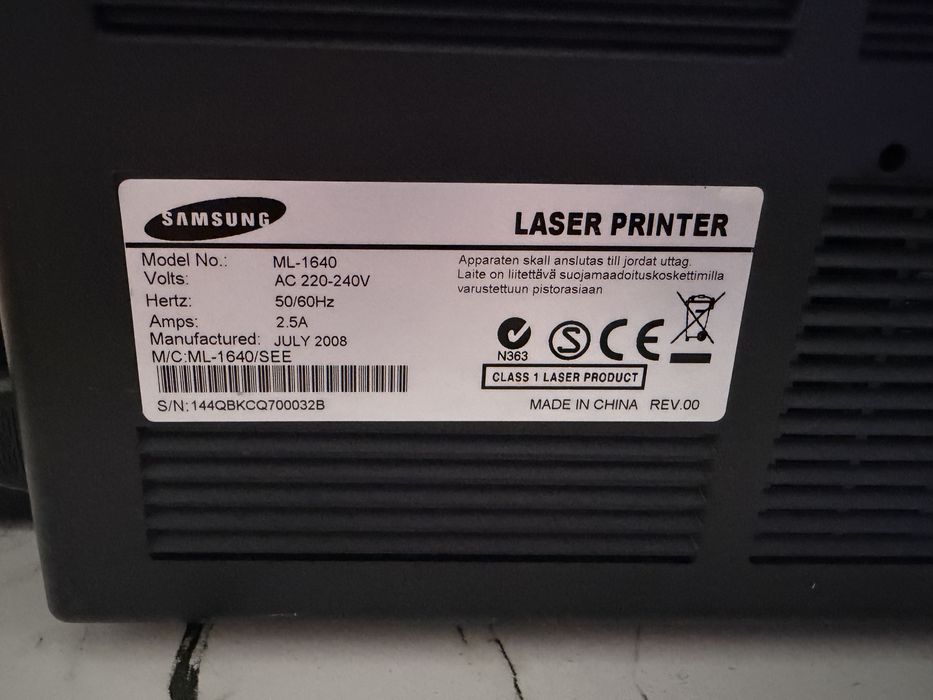 Drukarka laserowa czarna Samsung ML-1640