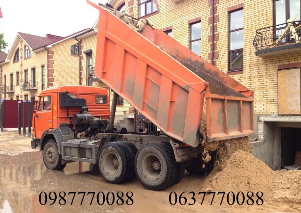 Вантажоперевезення, самоскиди: Вольво, ЗІЛ, Камаз, DAF, вивіз сміття