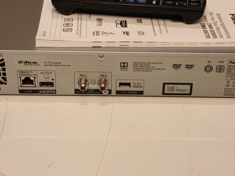 Panasonic DMR-UBS70EGK Ultra HD Nagrywarka Blu-ray, 500 GB