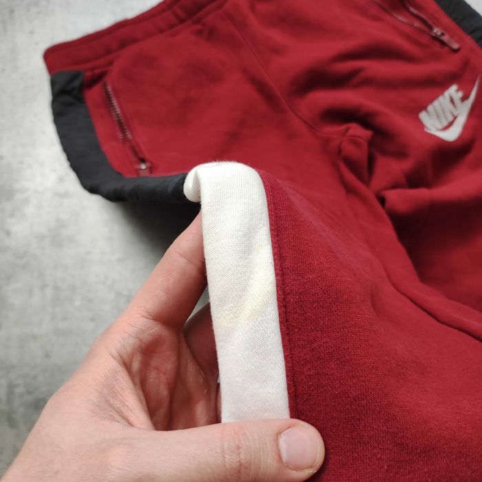 MĘSKIE Dresy Sportowe Bawełna Lampas Logo Suwak Nike Joggery Spodnie