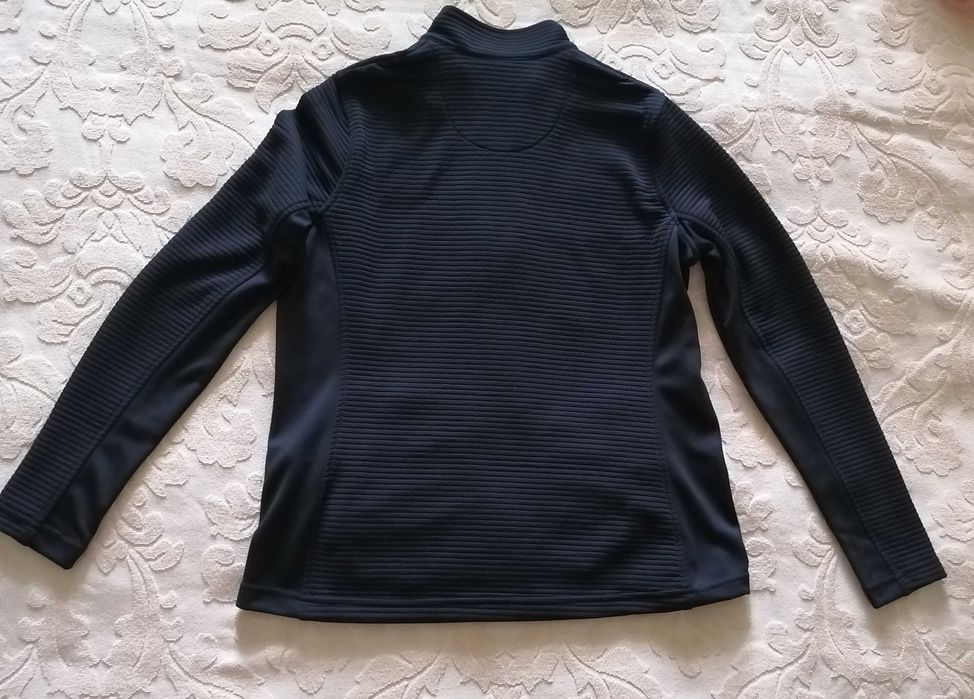 Спортивная куртка женская,  куртка жіноча Черная и бирюзовая (М)