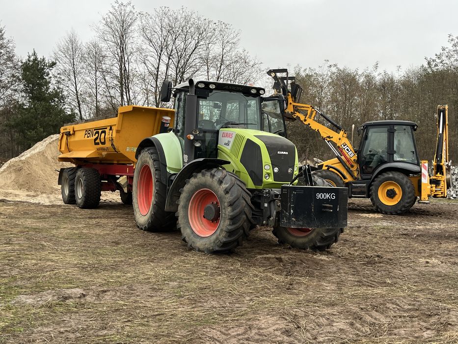 Transport Wywrotka Koparka kołową Prace ziemne Przygotowanie terenu