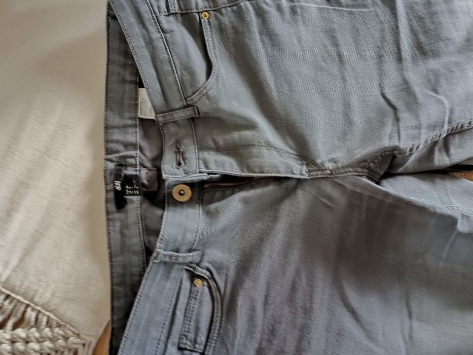 Spodnie rurki szare/grafit r. M/ 38 H&M