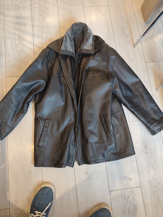 Kurtka skórzana -ocieplana