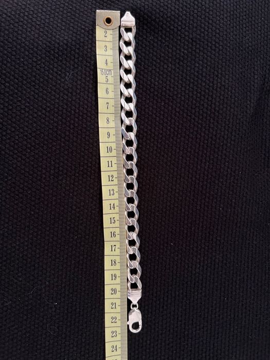 Bransoletka pancerka srebro 925, 39,1 gram, 23 cm