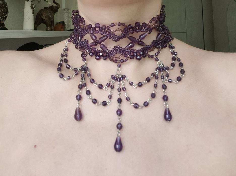 Шикарный чокер - колье, бижутерия