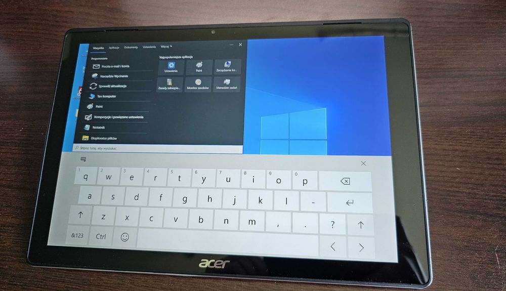 Tablet dla dziecka - ACER SWITCH ALPHA 12 i3/4GB/128GB SSD/ 2160x1440 IPS Windows - komputer diagnostyczny - sterowanie domem kamerami