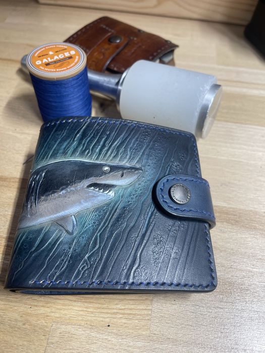 Чоловічий шкіряний гаманець,натуральна шкіра,ручна робота подарунок