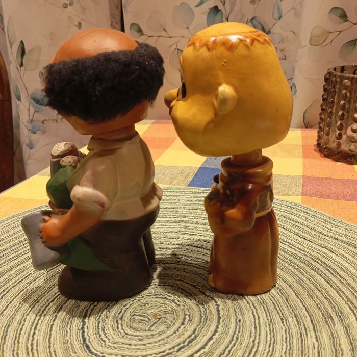 Zabytkowe zabawki.Stare figurki, typu kiwaki , Heico, Foreign.