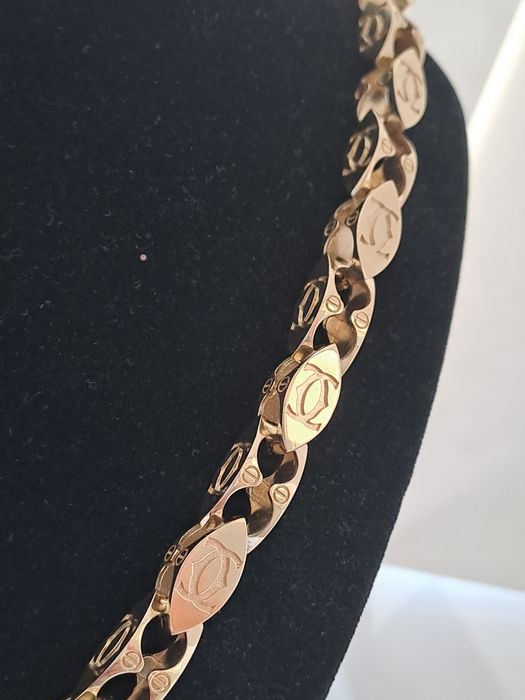 Złoty łańcuszek splot  CARTIER 585 Nowy 385 zł/g!