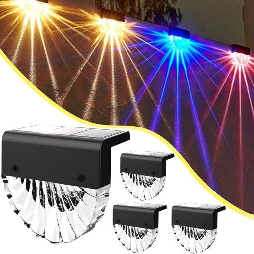 Zestaw 6 nowych solarnych lampek na płot FIFwing WL003-6V0