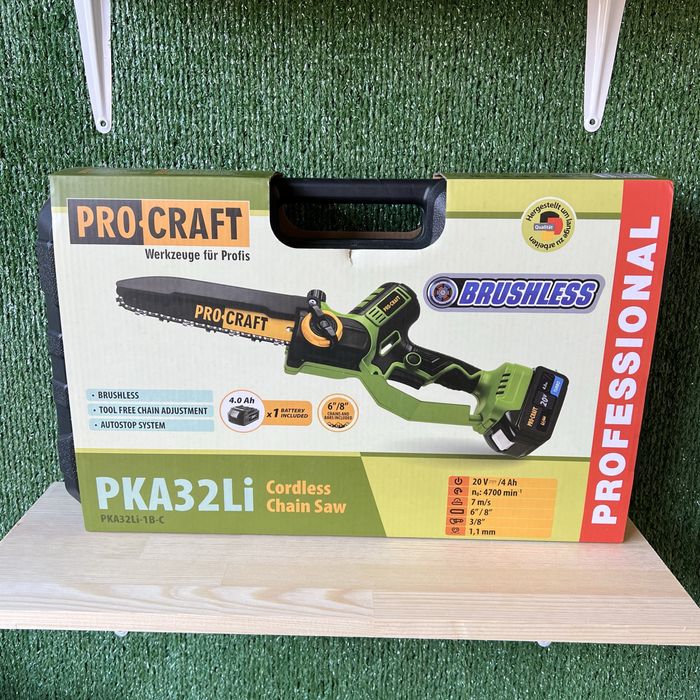 Ланцюгова пила акумуляторна сучкоріз Procraft PKA32Li безщіткова