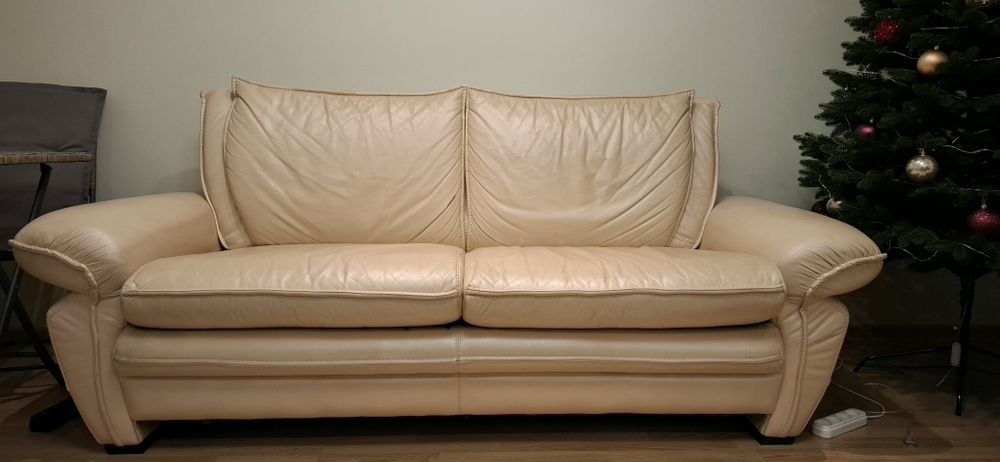 Продам розкладний диван з натуральної шкіри