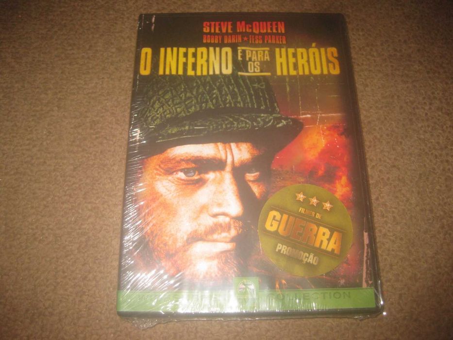 DVD "O Inferno é Para os Heróis" com Steve McQueen/Selado/Raro!