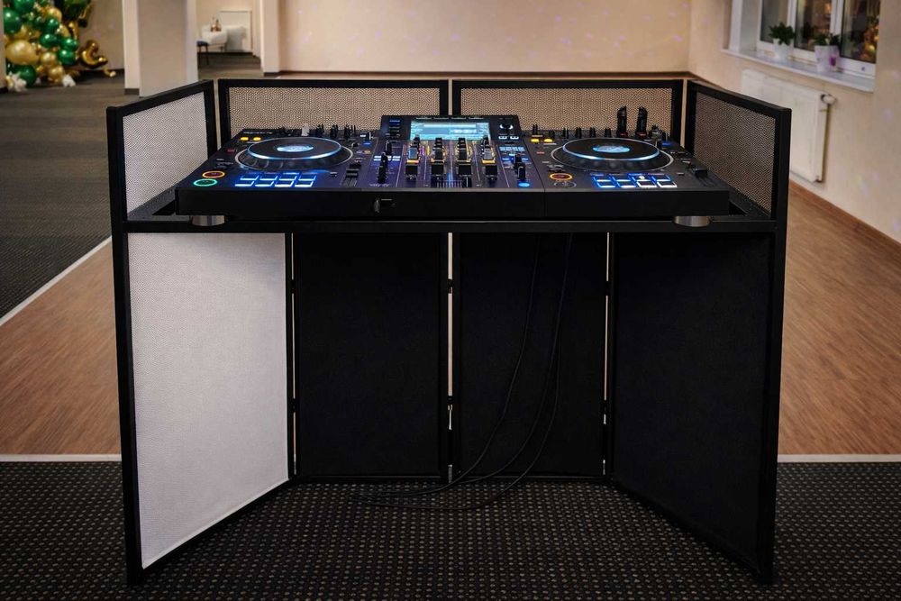 Parawan DJ stół osłona dla DJa konsoleta stanowisko didżejka PRO