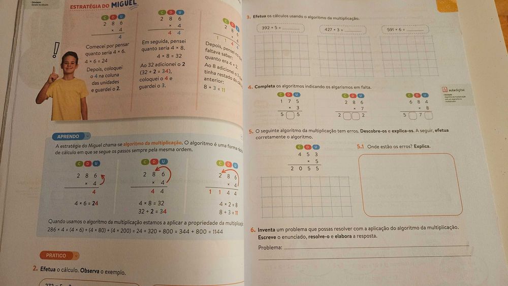 Livro escolar para o 4.º ano