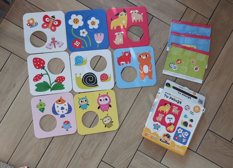 Zestaw puzzle układanki 2+ czuczu Fisher Price Djeco Trefl