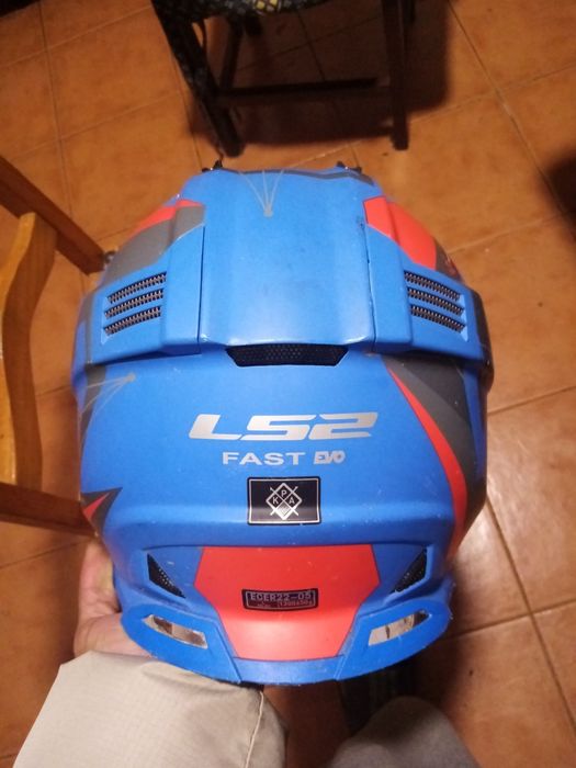 Capacete de cross L52 fast evo- usado