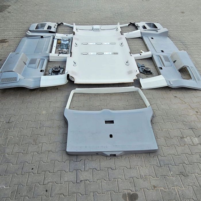 VW T5 T6 CARAVELLE KRÓTKA wnętrze podsufitka tapicerka słupek KOMPLET