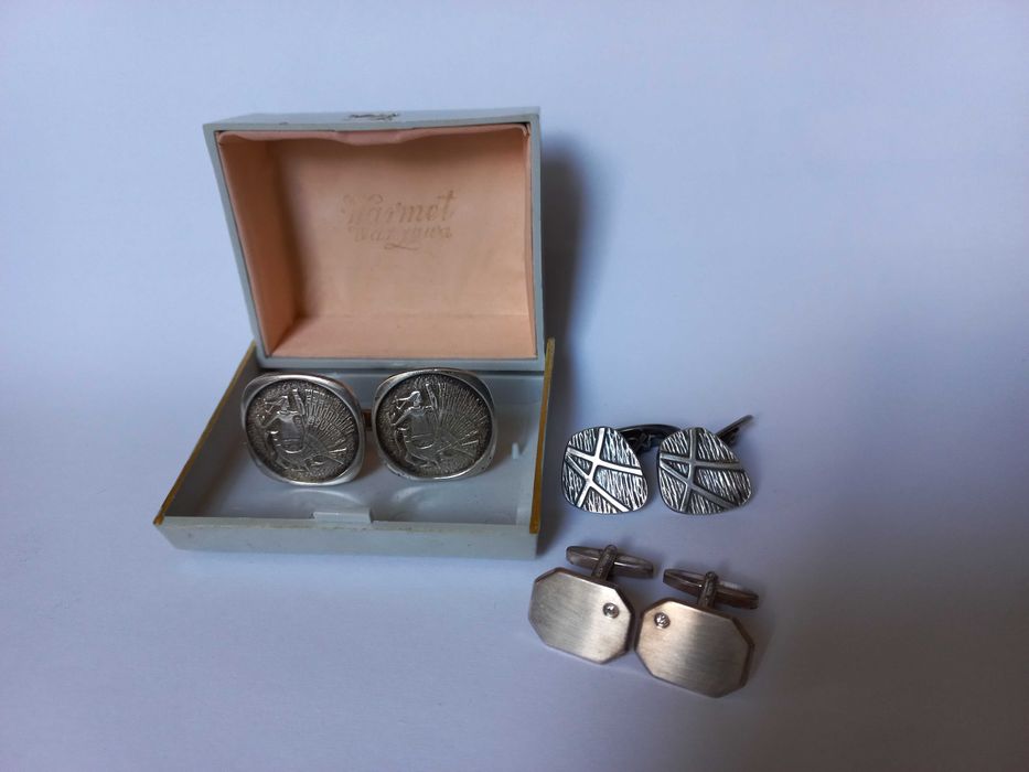 Spinki Warmet  Rytosztuka i inne - Srebro