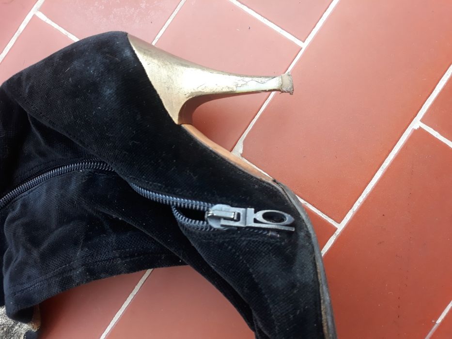 Bota Luis Onofre em veludo N°34