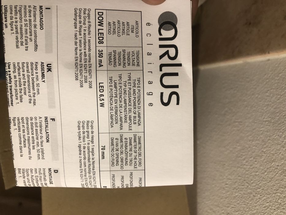 Focos led novos orlus