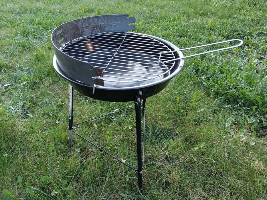 Grill ogrodowy z rusztem, 3 sztuki