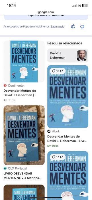 DESVENDAR MENTES LIVRO NOVO
