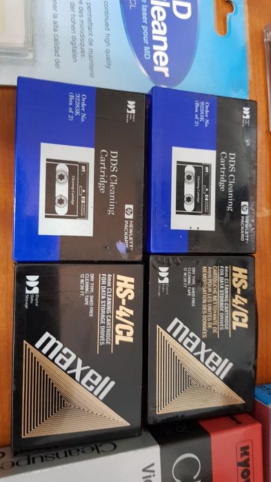 Betamax, vhs,8mm,Dat,Minidisc cassetes de limpeza,