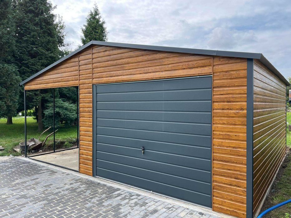 Garaż blaszany, WIATA. WZMOCNIONY PROFILAMI. Producent. Cała Polska