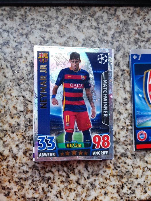 Cartas coleccionáveis de futebol