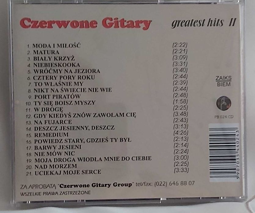 Płyta CD Czerwone Gitary
