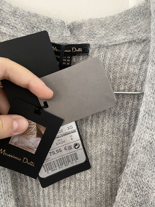 Casaco cardigan de lã Massimo Dutti
