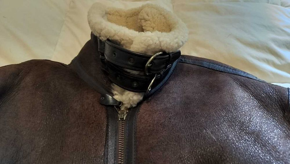 SCHOTT B-3 DE 1986 sheepskin com lâ por dentro